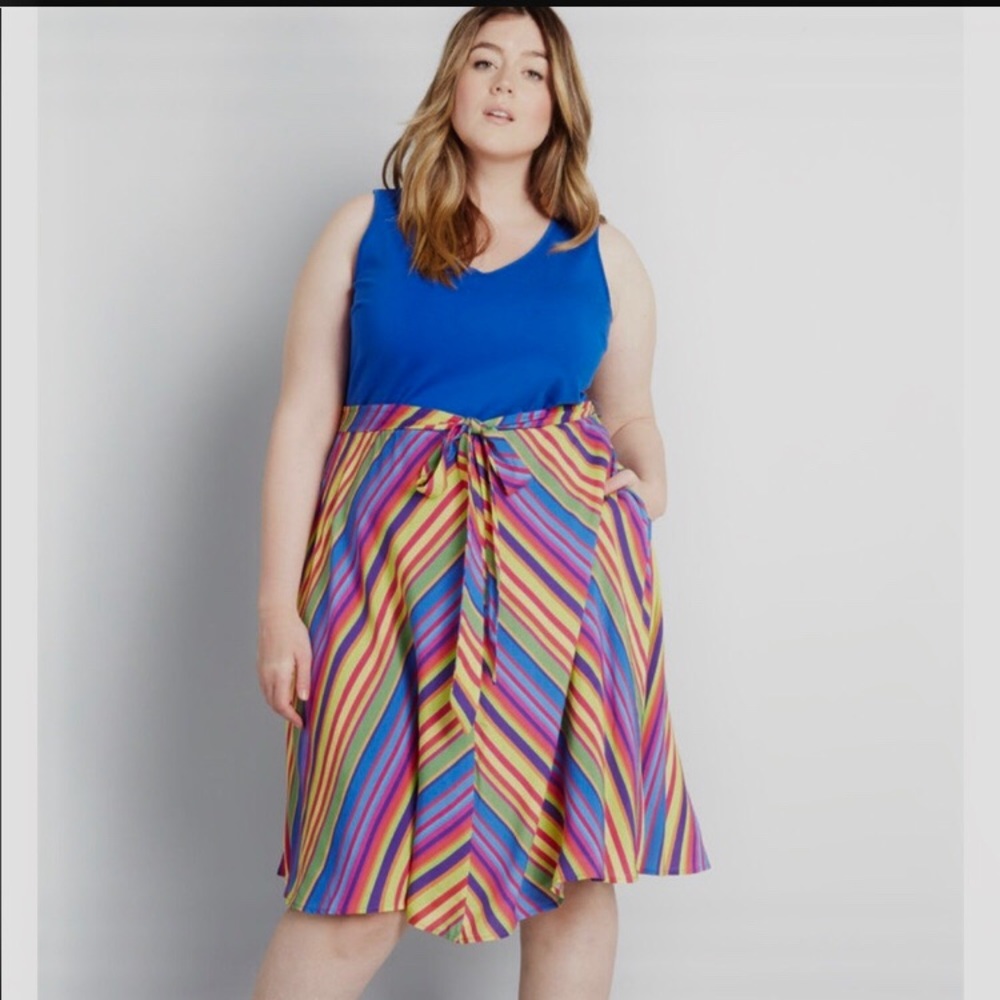 ModCloth ‘Demonstrating Grace’ twofer dress xl